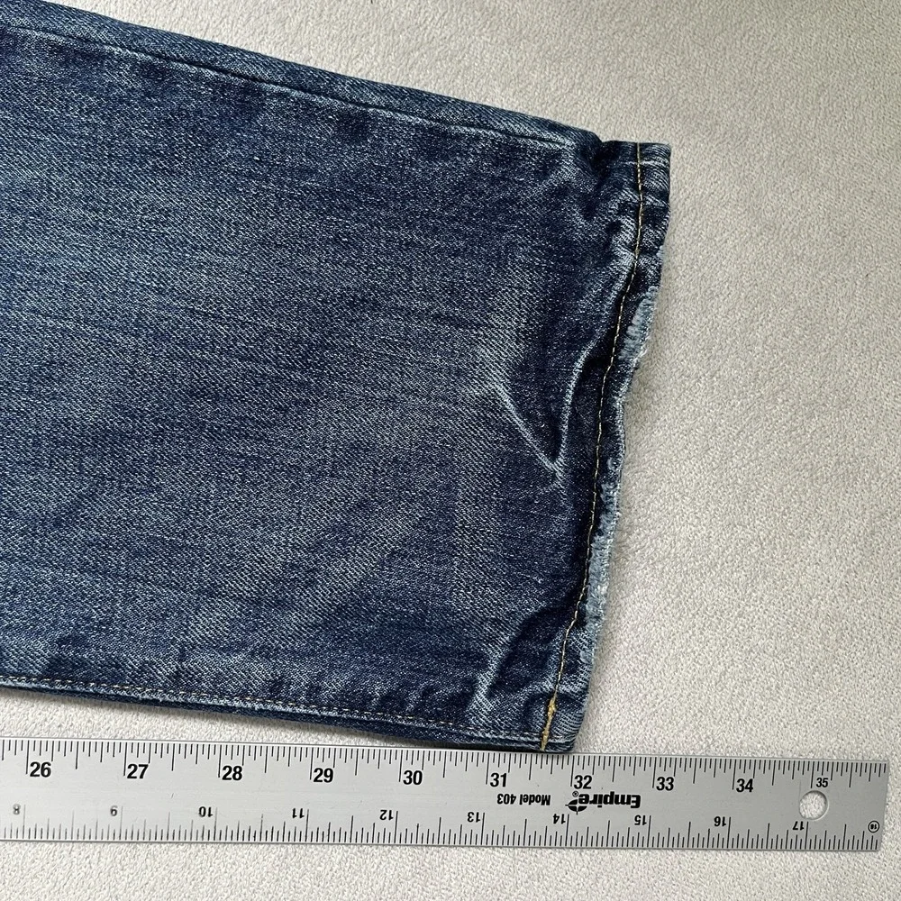 Polo Ralph Lauren Sullivan Slim Jeans Men's 36x32 Button Fly Distressed Patched